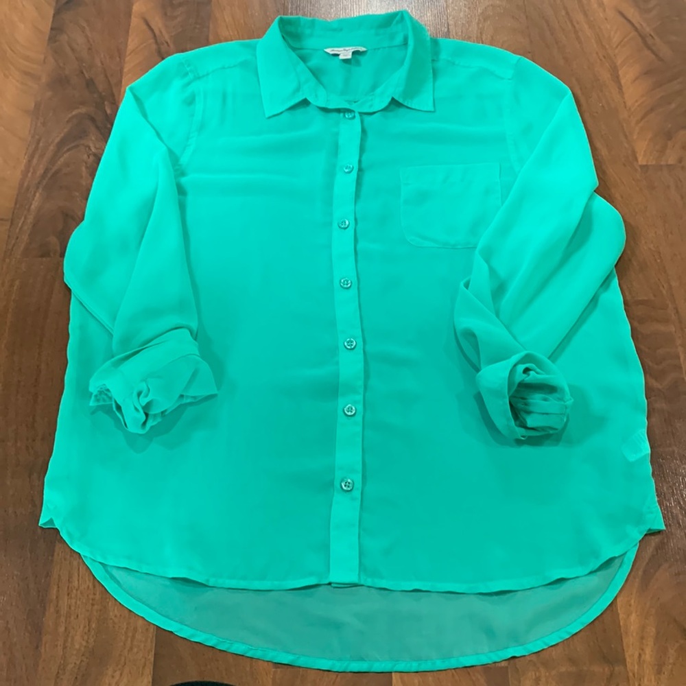 American Eagle Sheer Button-up
